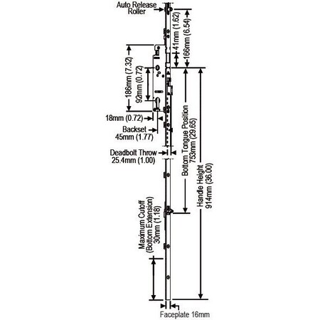 Strybuc Auto Tongue Lock Extension 850-8778287